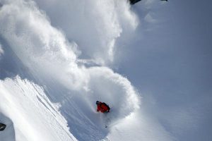 Freeride Avalanche awareness, snowboard verbier with Independent
